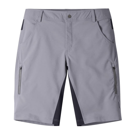 Club Ride Apparel Fuze Cycling Short with Level 2 Chamois - Men's Biking Shorts with Removable Chamois Liner - Grey - Large