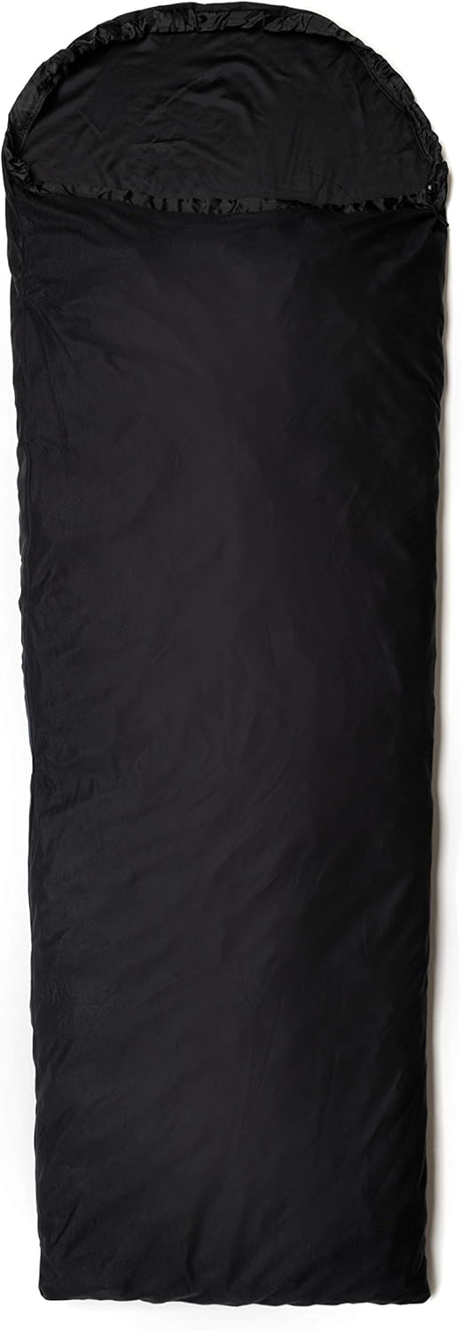 Snugpak TS1 Thermal Suede Sleeping Bag Liner, Polyester, Warm Insulation, Black
