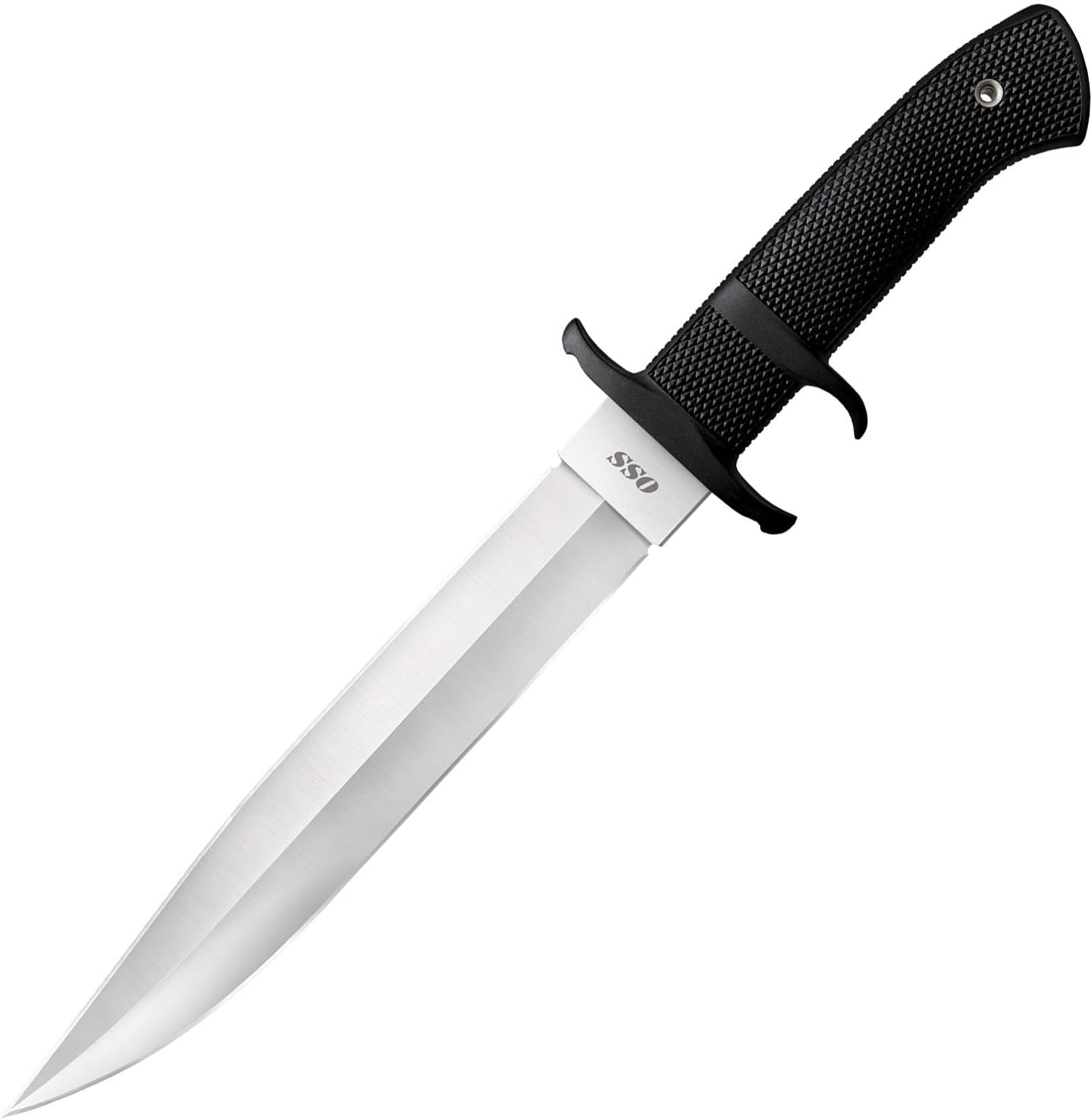 COLD STEEL OSS 8.25" Japanese AUS8A Clip Point Blade 5.125" Kray-Ex Handle Tactical Outdoor Hunting Fixed Blade Knife w/Secure-Ex Sheath