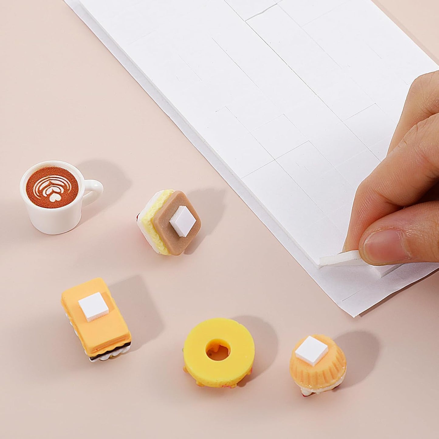 9 Sheets Double Sided Foam Squares for Crafts, 5544 Pcs Total 3D Self Adhesive Foam Squares, 0.47 and 0.24 Inch Precut Square Strips, Double Sided Tape for Scrapbooking DIY Arts Crafts