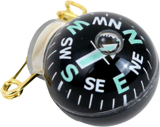 Coghlan's Pin-On Compass for Outdoor Navigation, Compact and Lightweight Directional Tool for Hiking, Camping, Backpacking, and Survival, Hands-Free Portable Design with Durable Metal Pin