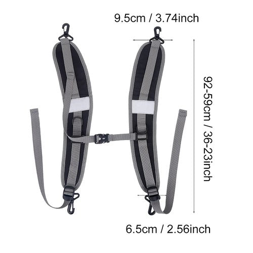 Chazcool 1 Pair Backpack Straps, Shoulder Strap Replacement Nylon Rucksack Belt, Backpack Replacement Straps