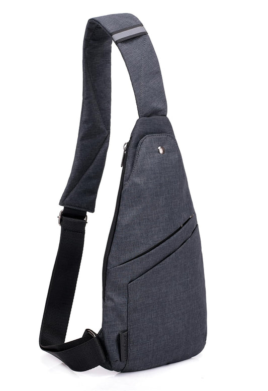 Wytidian Crossbody Sling Backpack Sling Bag Lightweight Personal Pocket Chest Bag for Travel Hiking Camping (Dark Grey)