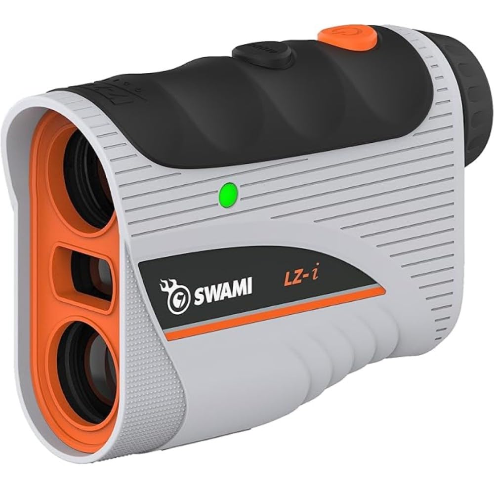 IZZO Golf Swami Laser Rangefinder with Slope, Pin Lock & Club Suggestion, 800 Yards Range, Soft Shell Carry Case