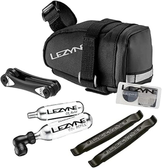 LEZYNE M-Caddy Bike Repair Kit with Medium Wedge-Shaped Saddle Bag for Long-Distance Riding - Sport Kit - 1-SB-CADLD-V2M04