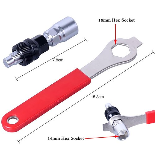 COTOUXKER Bike Crank Removal Tool, Bicycle Crank Puller, Bottom Bracket Removal Tool for Easy Mountain Bike Maintenance and Repair