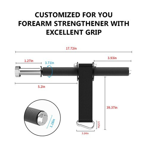Wrist and Forearm Blaster, Wrist Roller & Forearm Strengthener for Training and Workout, Ideal for Hand, Wrist, and Forearm Muscle Strength Training at Home or Gym