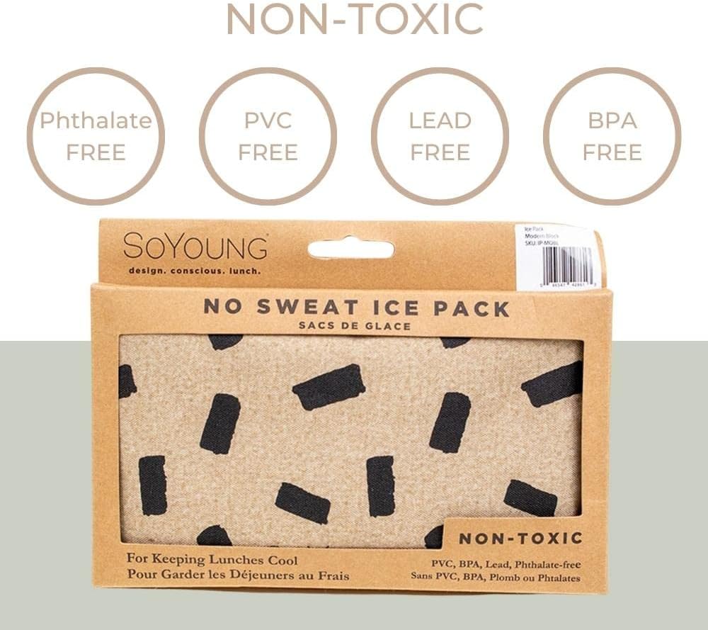 SoYoung Ice Pack - Adults - Kids - Lunch Boxes - Coolers - Backpacks - Eco-Friendly - Non-Toxic - Blue Dinosaur