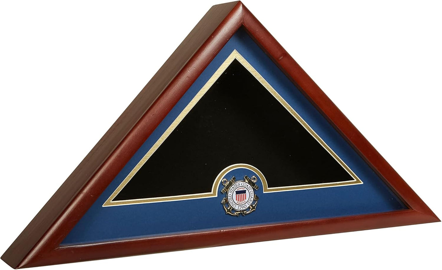 US Flag Display Case with Air Force Medallion Crafted from Premium Quality Materials - Made in USA
