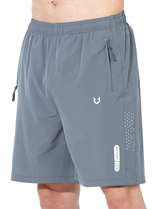 NORTHYARD Men's Athletic Running Shorts Quick Dry Workout Shorts 7"/ 5"/ 9" Lightweight Sports Gym Basketball Tennis Hiking Exercise CLOUDGREY XL