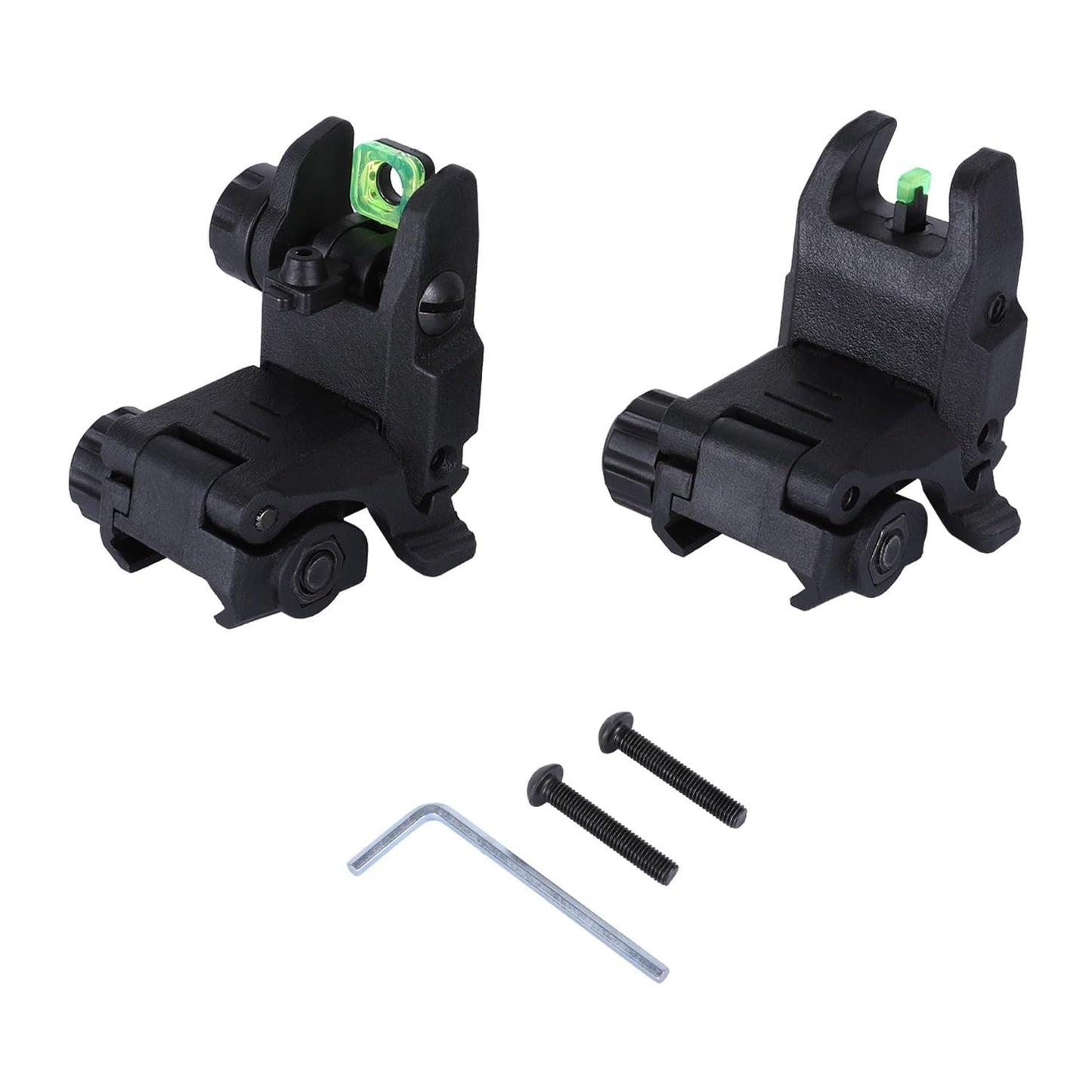 Fiber Optic Sights,Co-Witness Height Red Dot Sight,Front and Rear