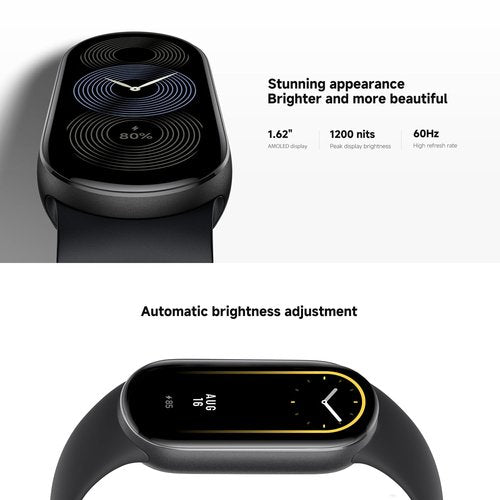 Xiaomi Smart Band 9 Global Version (2024) 1.62" Amoled Display | 233 mAh Battery | up to 21 Days of Battery Life | Over 150 Workout Modes | BT 5.4 | 50M Water Resistant - Black