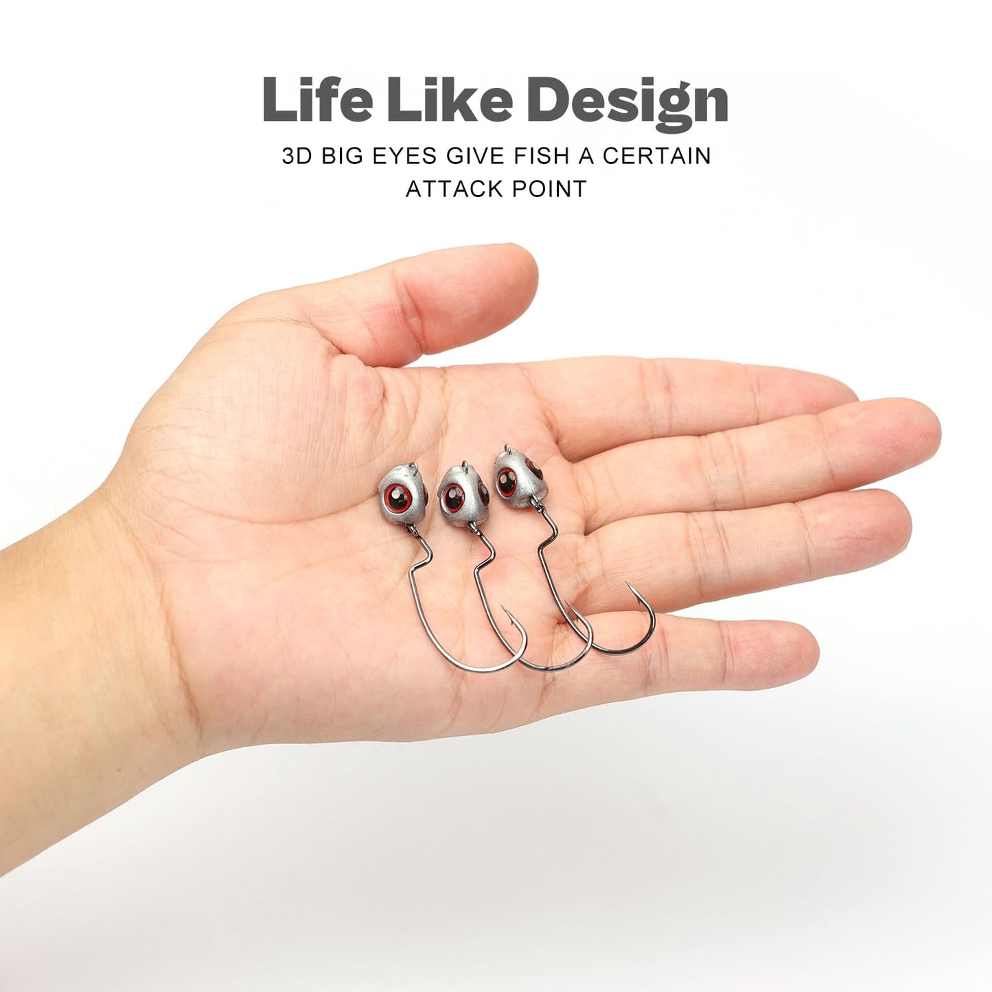 Alabama Rig Kit 2 Sets with Jig Heads and Trailers, Umbrella Rig for Stripers,Bass Fishing