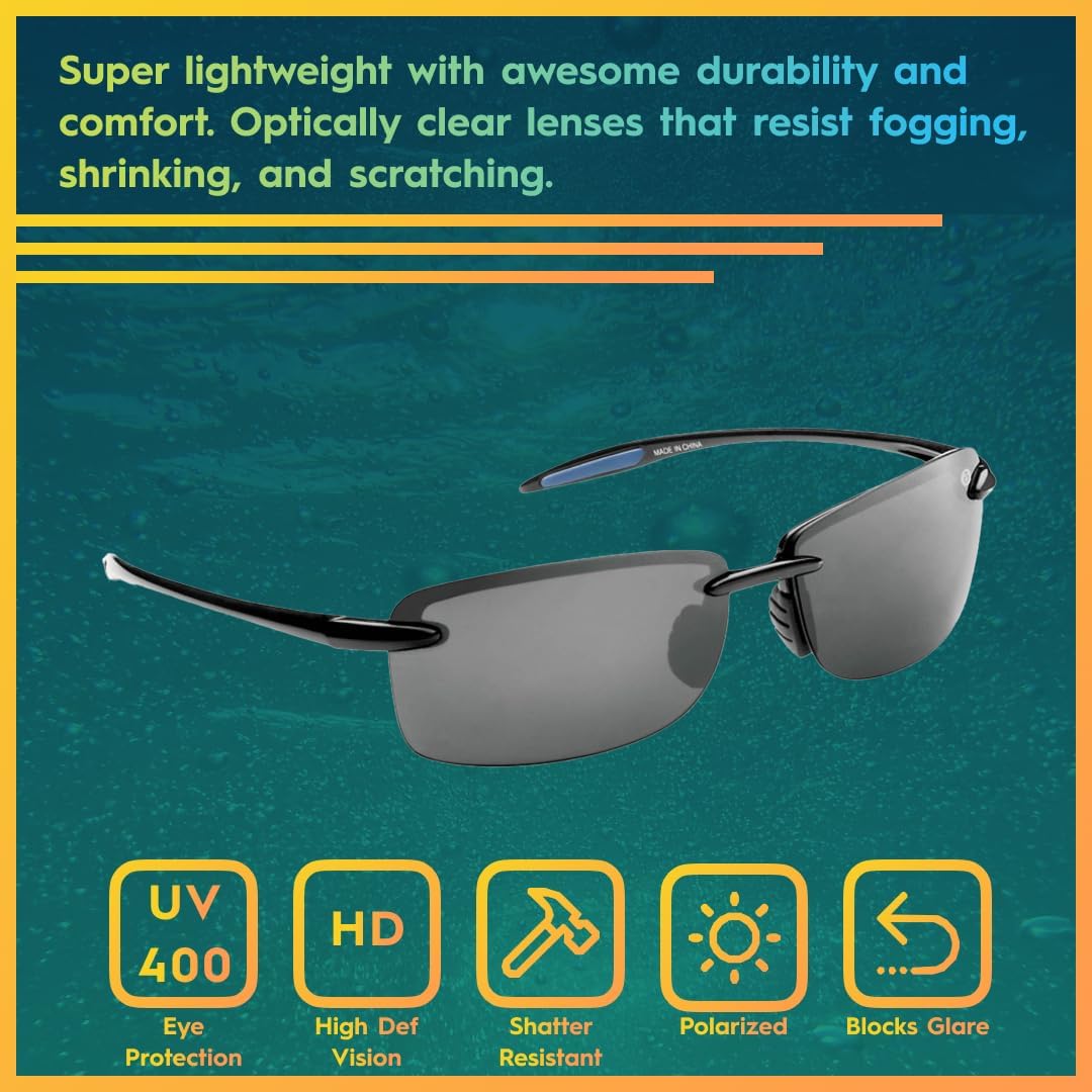 Polarized Fishing Sunglasses with AcuTint UV Blocker - Flying Fisherman Cali