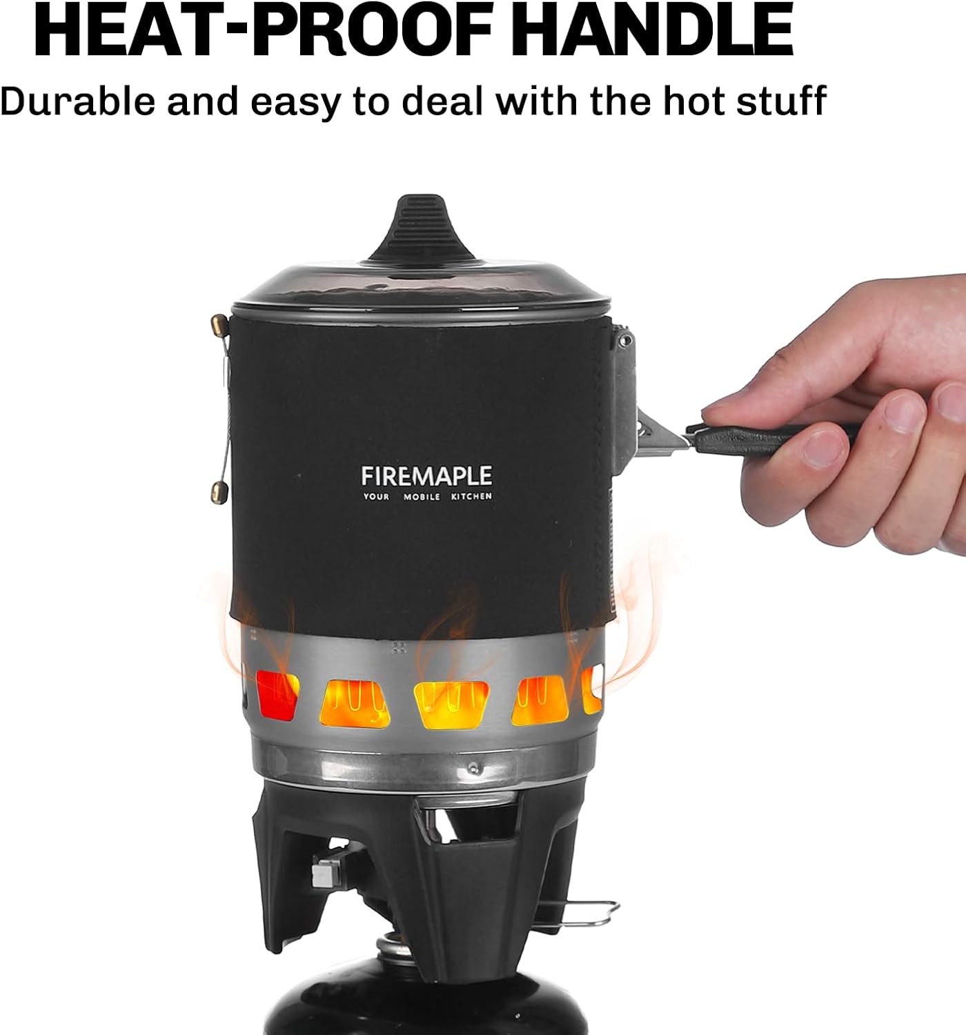 Fire-Maple "Fixed Star 1" Backpacking and Camping Stove System | Outdoor Propane Cooking Gear | Portable Pot/Jet Burner Set | Ideal for Hiking, Trekking, Fishing, Hunting Trips and Emergency Use