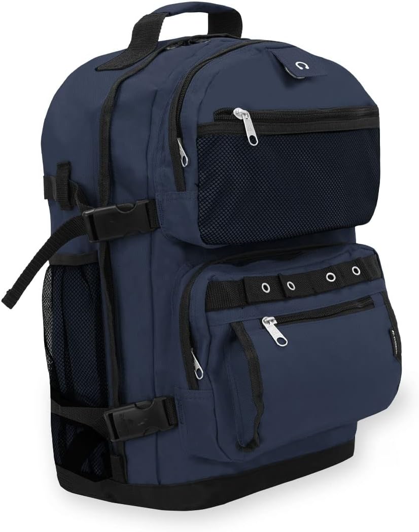 Everest Oversize Deluxe Backpack, Olive/Black, One Size