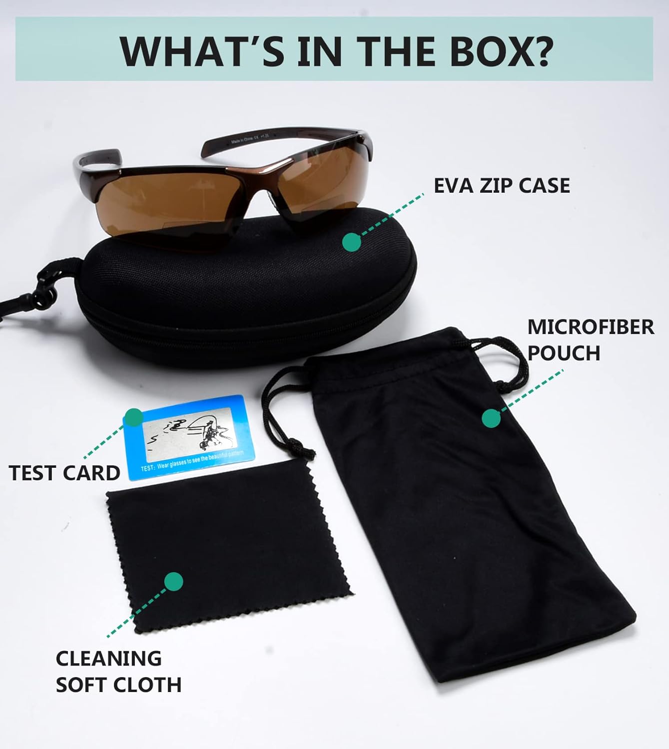 Eyekepper TR90 Unbreakable Sports Polarized Half-Rimless Bifocal Sunglasses