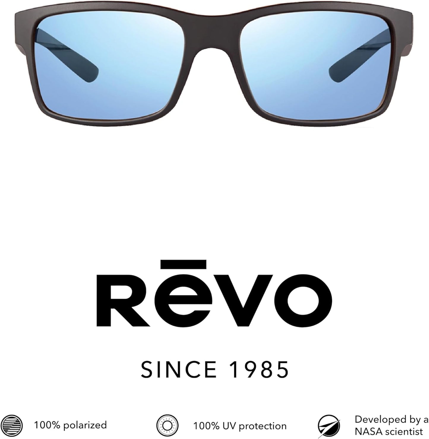 Revo Sunglasses Crawler: Polarized Lens with Performance Rectangle Wrap Frame