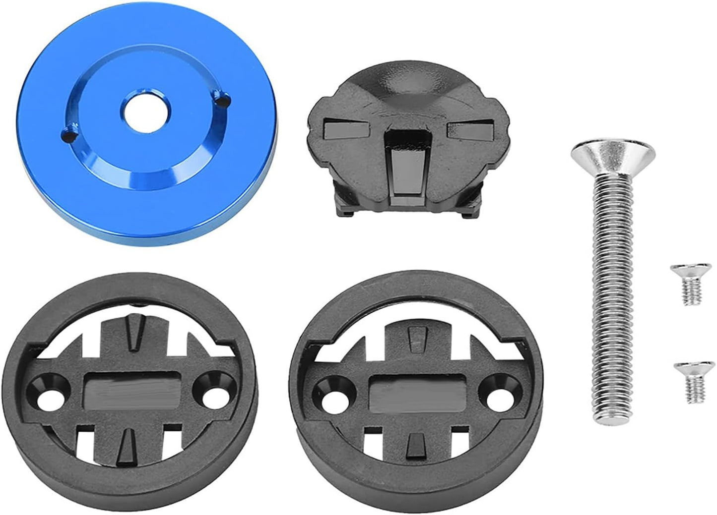 Road Bike Computer Holder Stem Top Cover Stopwatch GPS Speedometer Mount (Blue) Bike Stem Mount Stem Mount