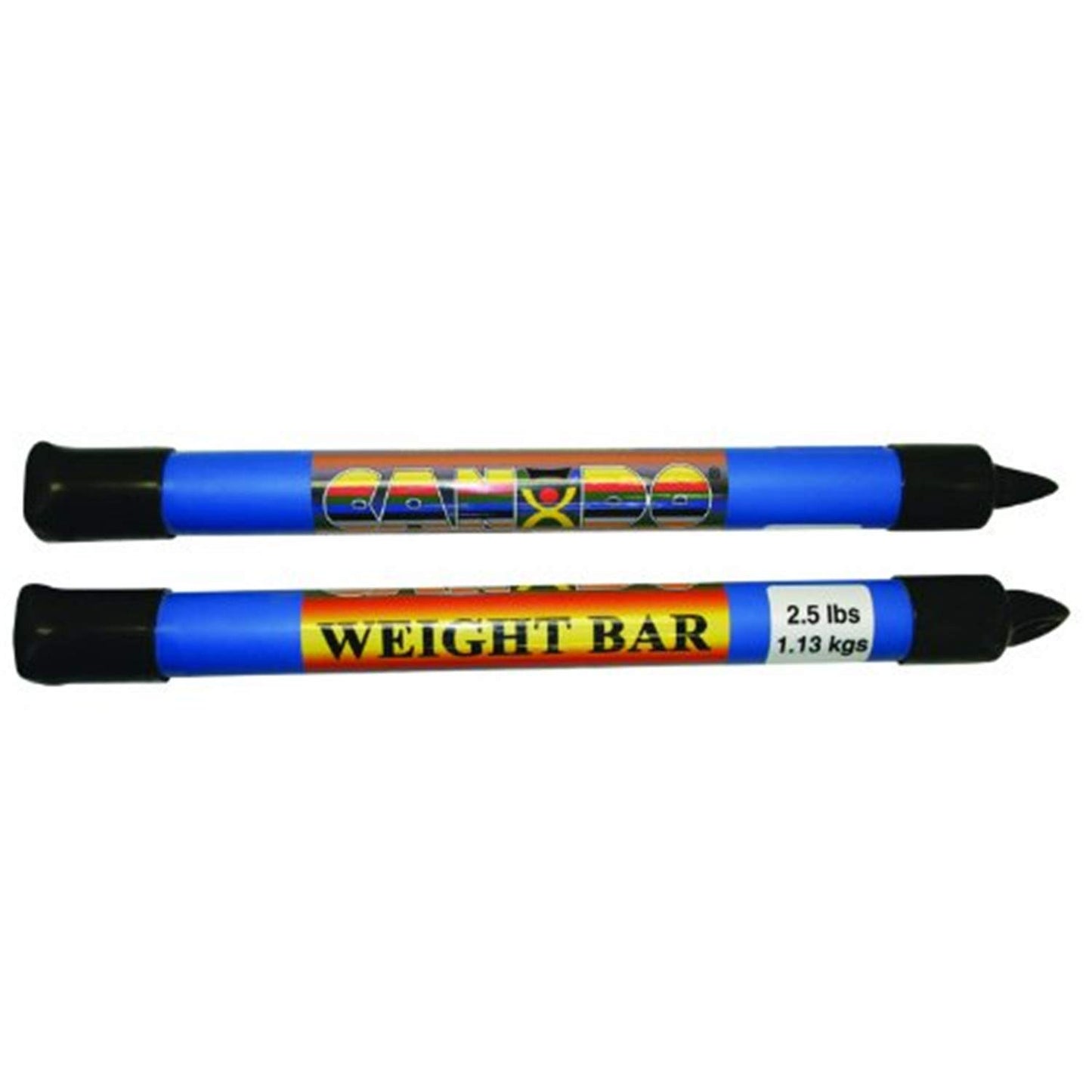 CanDo Mini WaTE Bars -2 Piece Set, 3lb Black, Total Body Workout Weighted Exercise Bar for Strength Training, Toning, and Physical Therapy