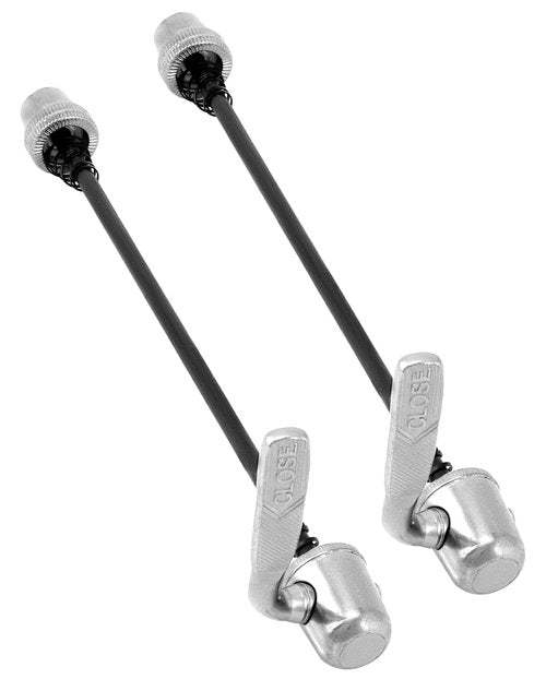 QWORK Trainer Skewer Replacement Rear Wheel Skewer for Indoor Bike Trainers, Compatible with Road and MTB Bikes 2 Pcs