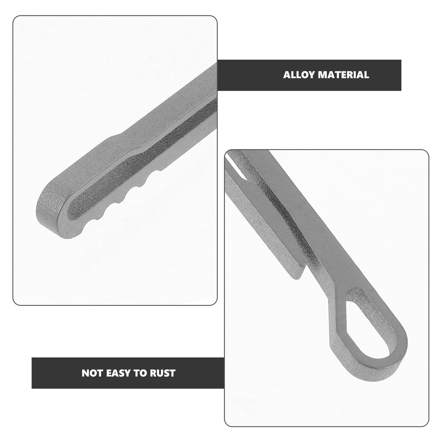 BESPORTBLE 2pcs Hook Opener Titanium Heavy Key Bottle Keychain Equipment Outdoor Locking Clip Holder Clips Buckle Belt Keyring Ring Duty Alloy Carabiner Carabiners Snap Hanging Spring