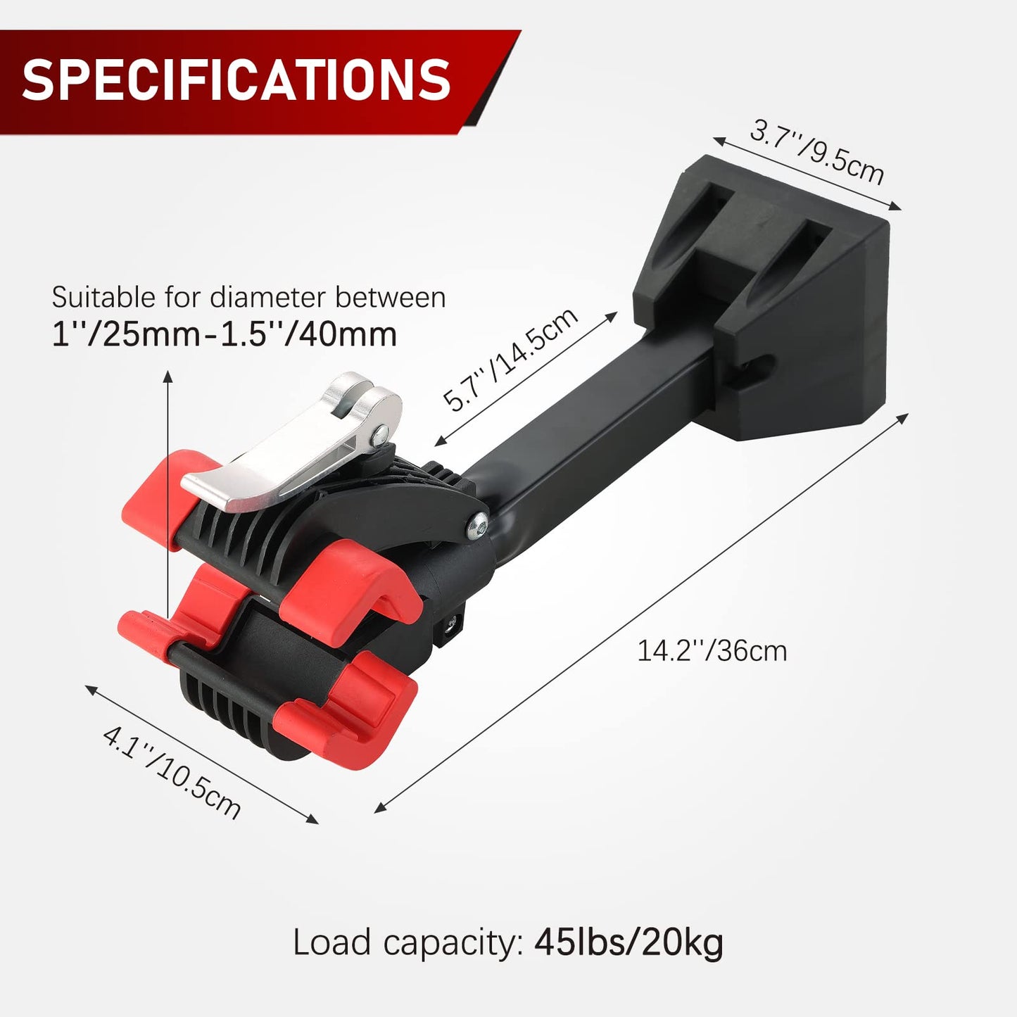 ATPEAM Wall Mounted Bike Repair Stand Bike Clamp Foldable Heavy Duty Bicycle Maintenance Rack