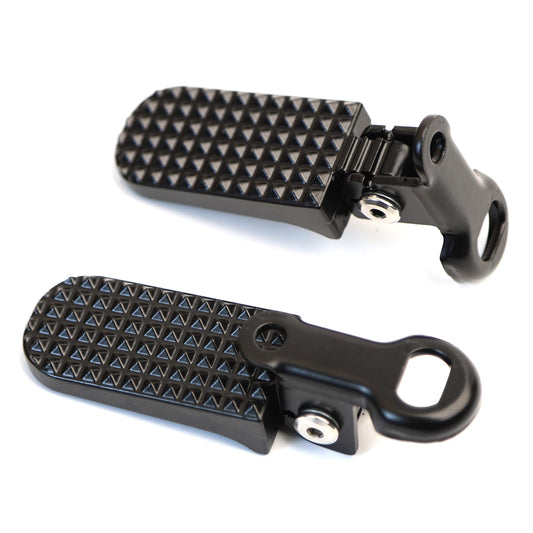 Minho Bike Minibike Aluminium Foot Pegs Fit for Most Scooter Mopeds Dirt Bike M6 M8 Mounting Hole Black Bike Footpegs