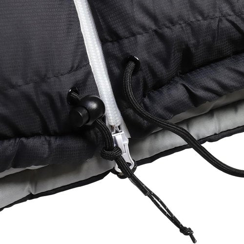 Thermotuff Wearable Sleeping Bag with Dual Hoodie, Long Sleeves, Pockets & Adjustable Drawstring - Ideal for Camping, Cold Weather Hiking, and Stadium Sak Blanket, (L-XL)