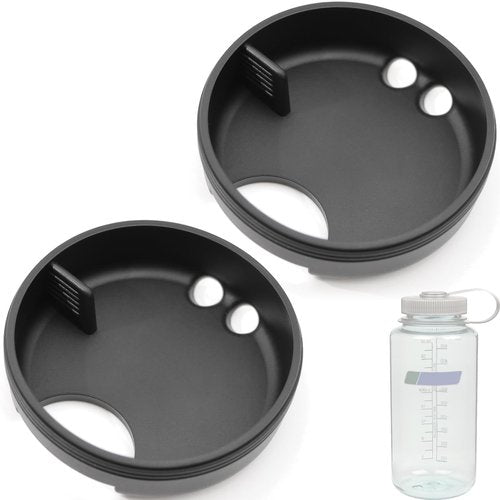 LUTQ 2-Pack Silicone Splashguard for Nalgene, Splashguard Lid for Nalgene Splash Guard 32 oz 53mm Wide Mouth Water Bottle Accessories, for All Wide-Necked Bottles with 53 mm Opening