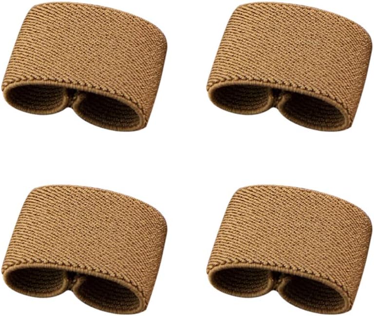 FAIRWIN Tactical Gear Clip, Nylon Key Ring Holder or Belt Keeper Military Utility Hanger Carabiner Molle Hook, Black, Tan, Green