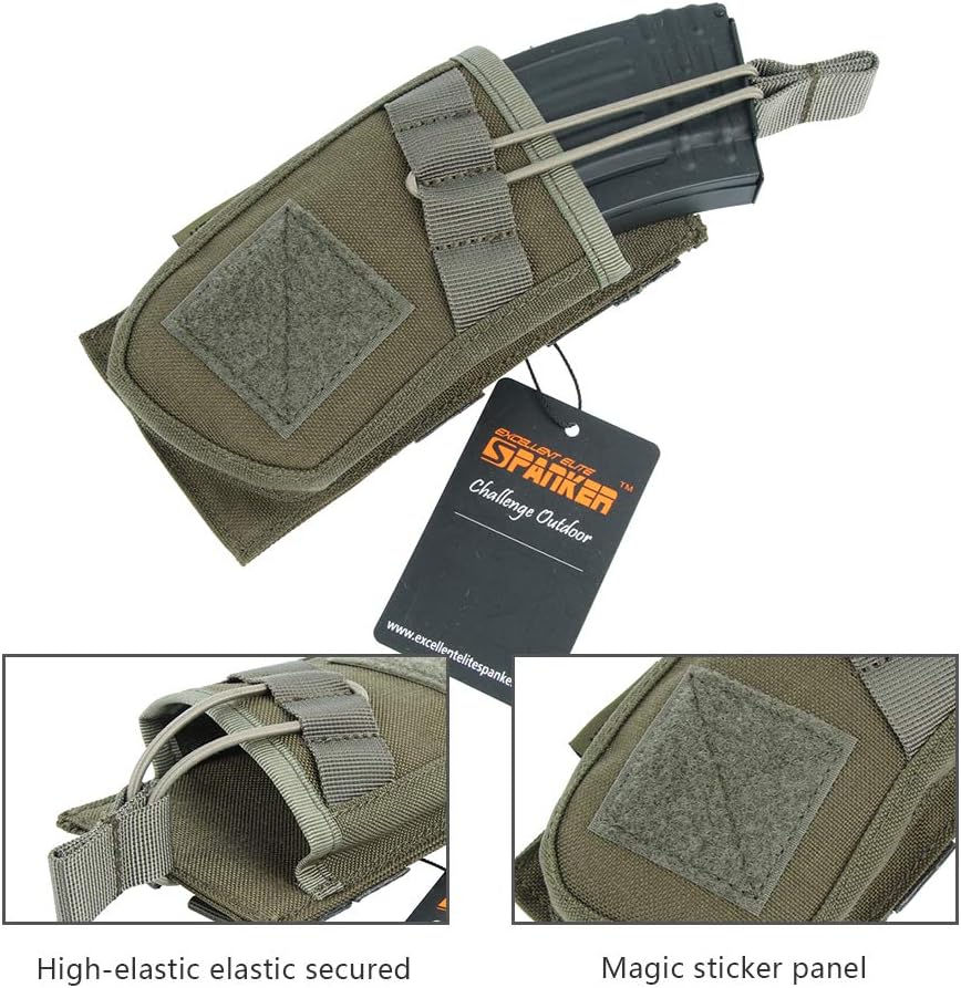 EXCELLENT ELITE SPANKER Single/Double/Triple Open Top Molle Mag Pouch AK Magazine Pouch for AK47 AK74 AR-15 Pmags Magazine