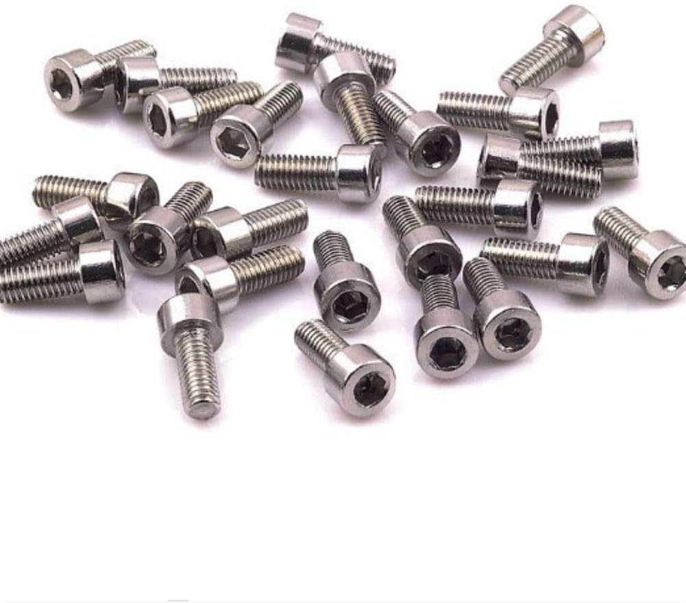AKOAK 10 Pcs/Pack Bike Water Bottle Cage Bolts M5 Hex Socket Tapping Screw for Bottle Holder Bracket Rack Cycling