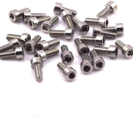 AKOAK 10 Pcs/Pack Bike Water Bottle Cage Bolts M5 Hex Socket Tapping Screw for Bottle Holder Bracket Rack Cycling