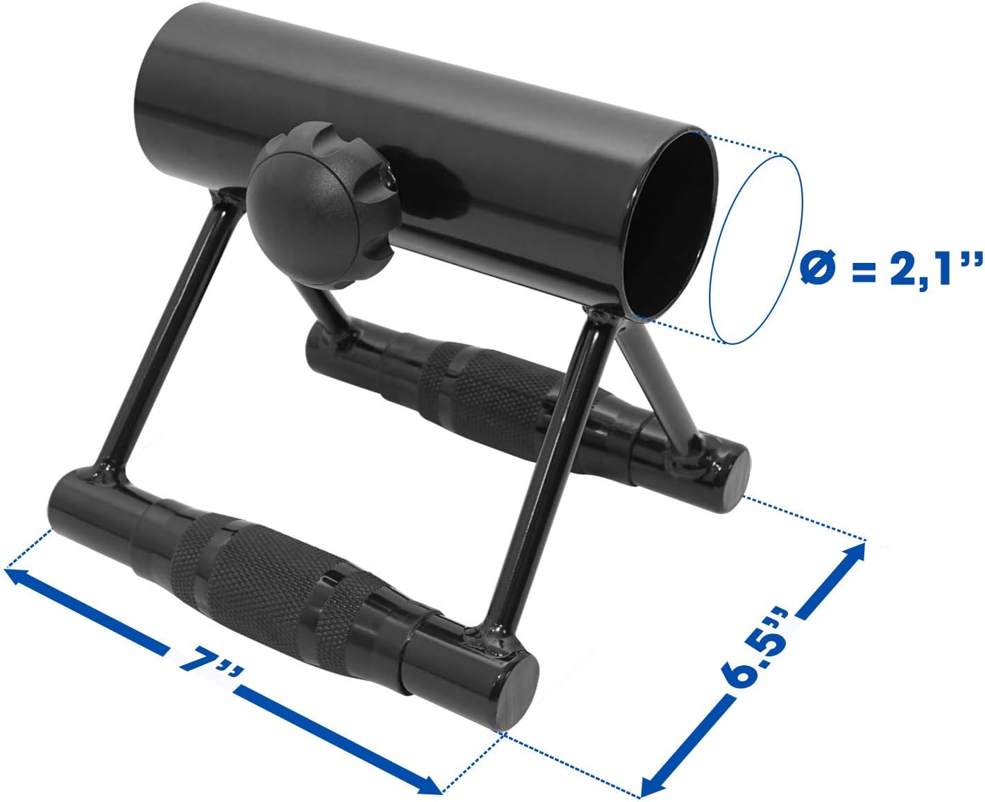 Yes4All Deluxe T-Bar Row Platform – Full 360° Swivel & Easy to Install – Fits 1” Standard and 2” Olympic Bars (8. Black - T-Bar Row Platform + Lock Jaw 1inch & 2inch)
