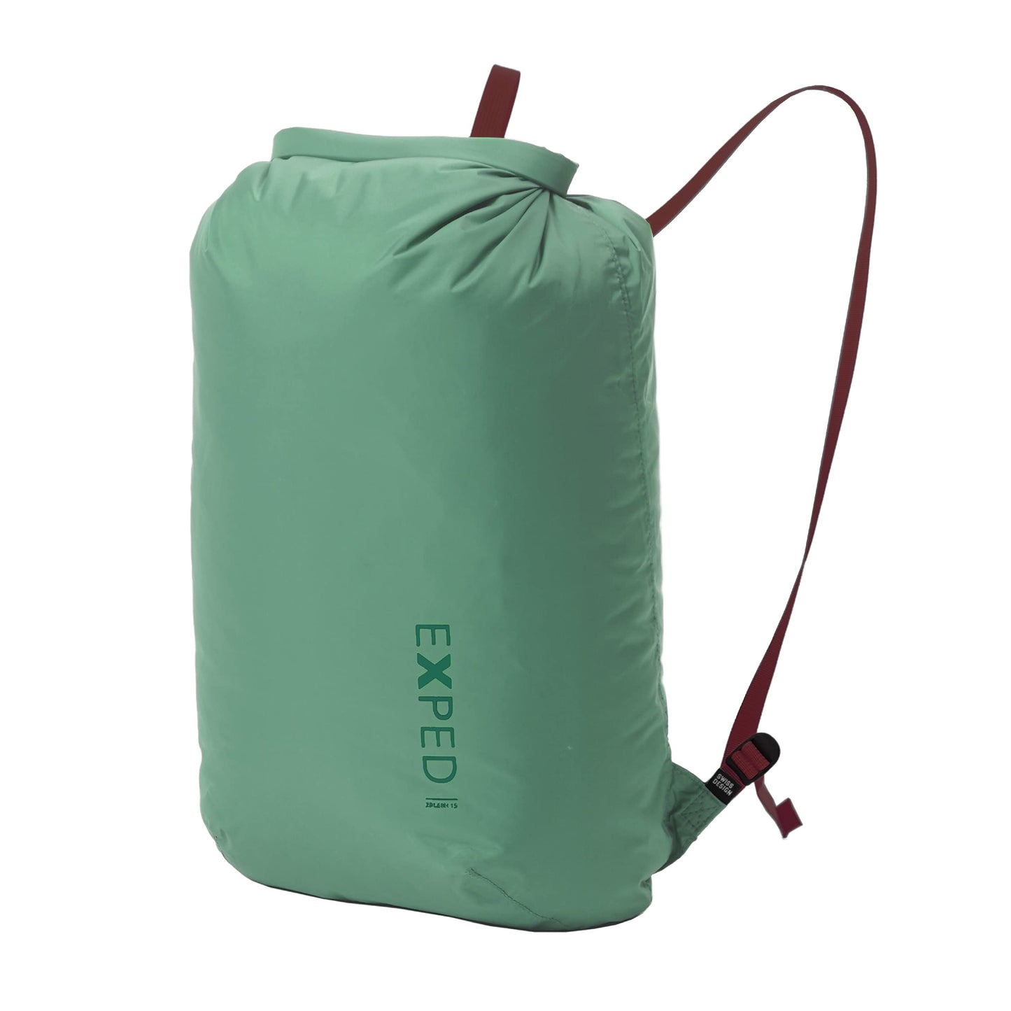 Exped Splash 15 Backpack | Extremely Versatile Pack | Light & Compact Rolltop Stuff Sack | Multi-Use Waterproof Daypack, Sage, 15L