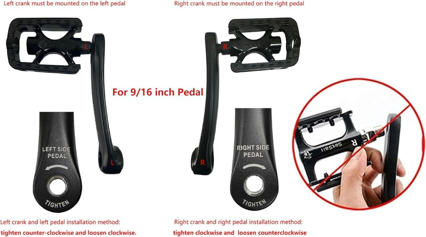 Alps2Ocean Ebike Square Hole Crank Arm,127MM/140MM/152MM/160MM/165MM/170MM/175MM Forged Alloy 6061 Bike Crank Arm for Ebike,Mid Mounted Motor,Torque,Electric Bicycle