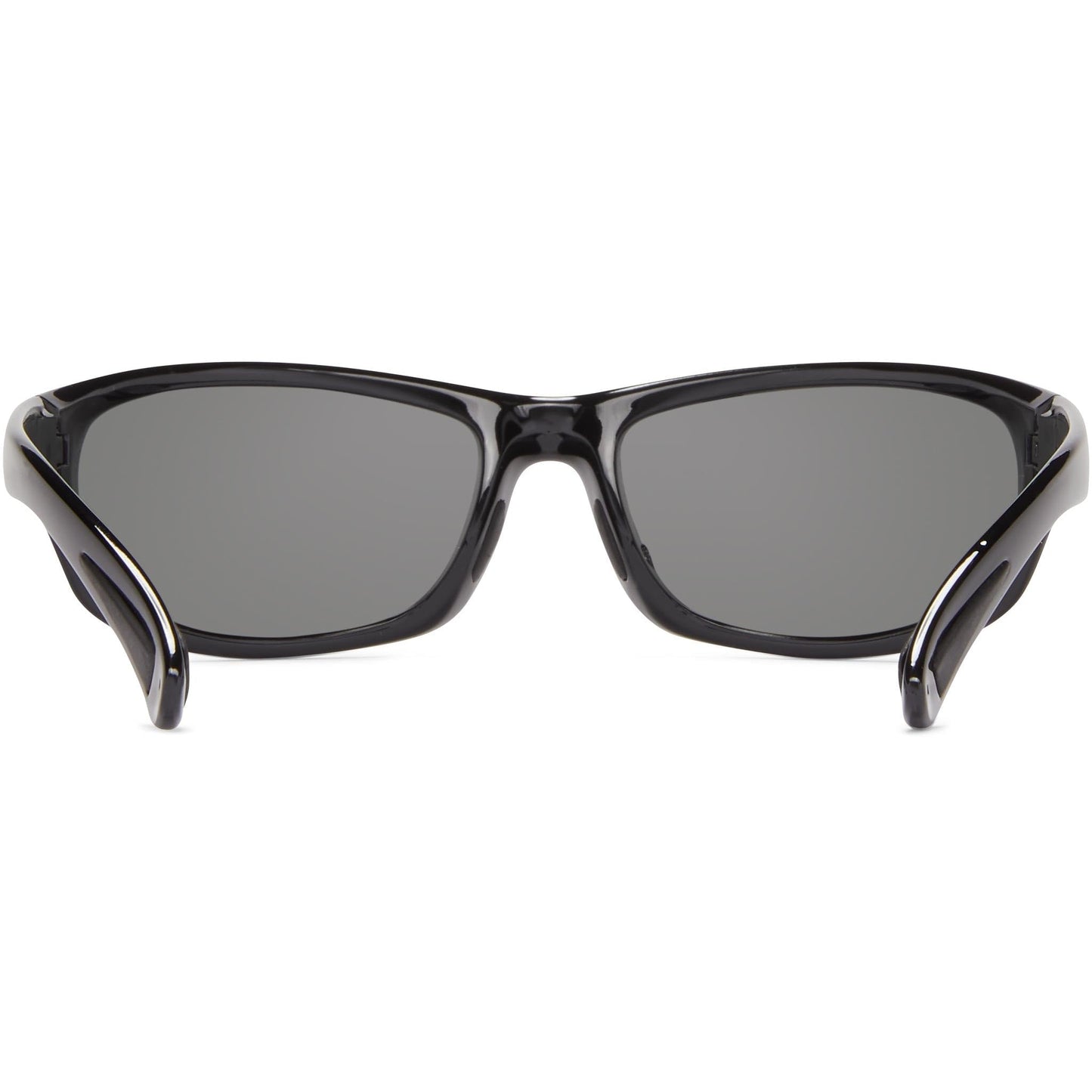 Fisherman Eyewear Men's Blk Frame Gray Polarized Lens Oval Sunglasses, Grey, 35mm,61mm,125mm