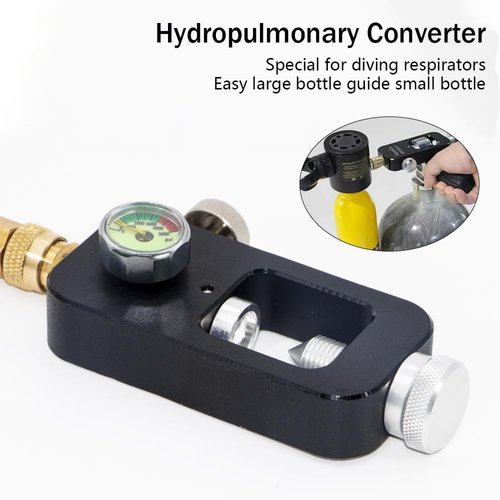 HuanQiuSensmart Valve Scuba Tank Adapter 4500 psi PCP Paintball Fill Adapter Air Hose Paintball Scuba Fill Station High-Pressure Scuba Tank Refill Adapter for Paintball PCP
