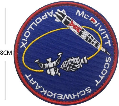 Meatball 100th Space Shuttle Mission Iron-on Patch (Apollo 13 pcs)