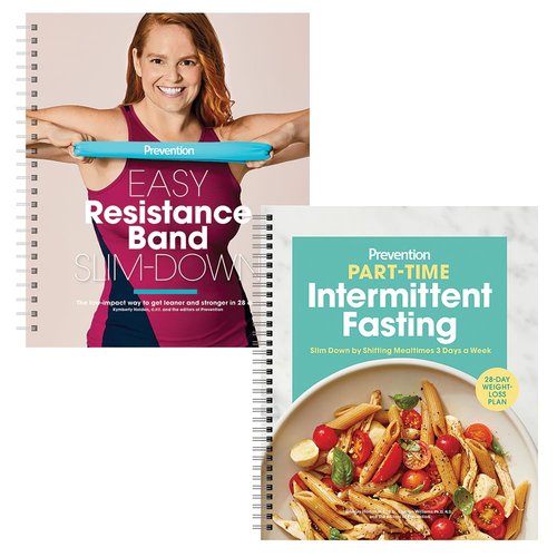 Prevention's Easy Resistance Band Slim-Down and Part-Time Intermittent Fasting Guide Bundle!