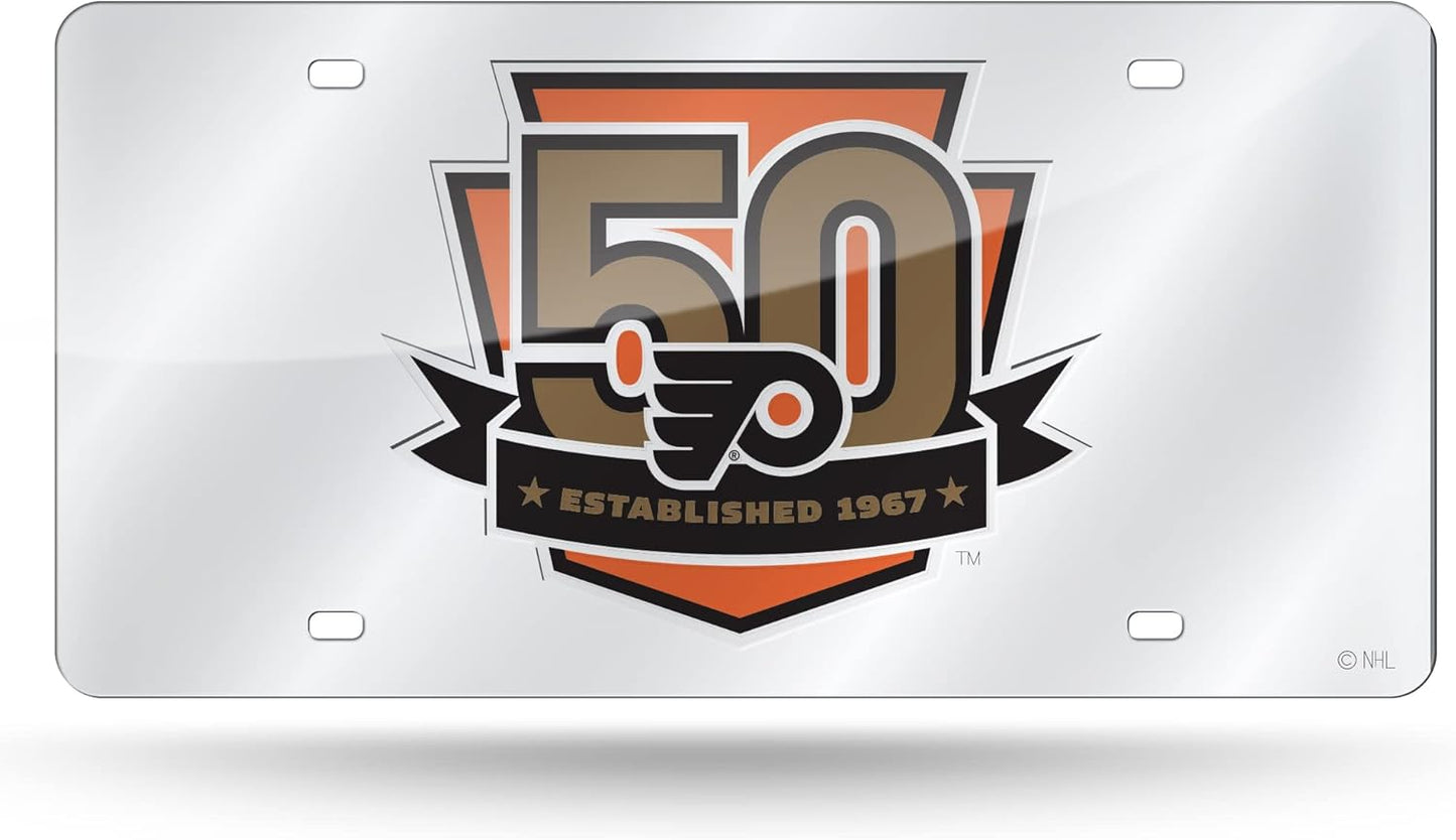 NHL Anaheim Ducks License Plate Tag - Laser Inlaid Metal Car Accessory