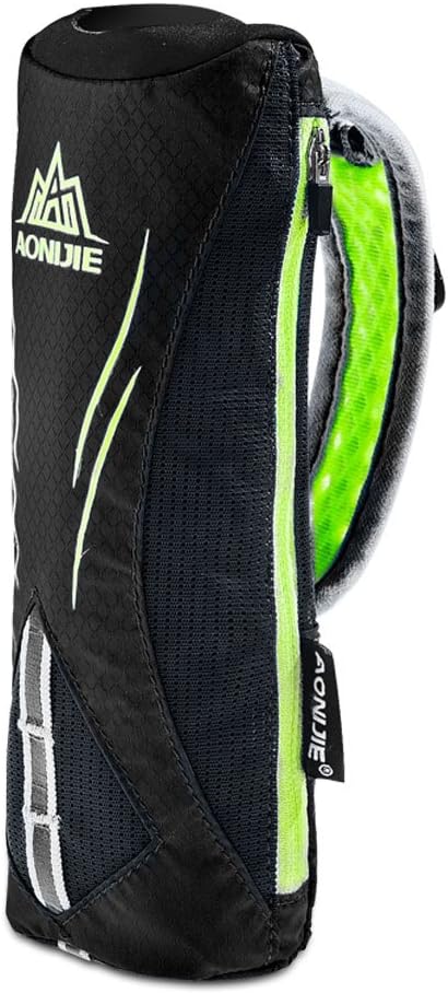 Geila Handheld Water Bottle for Running, 17 oz Grip Handheld Bottle with Hand Strap Hydration Pack, Sport Soft Flask