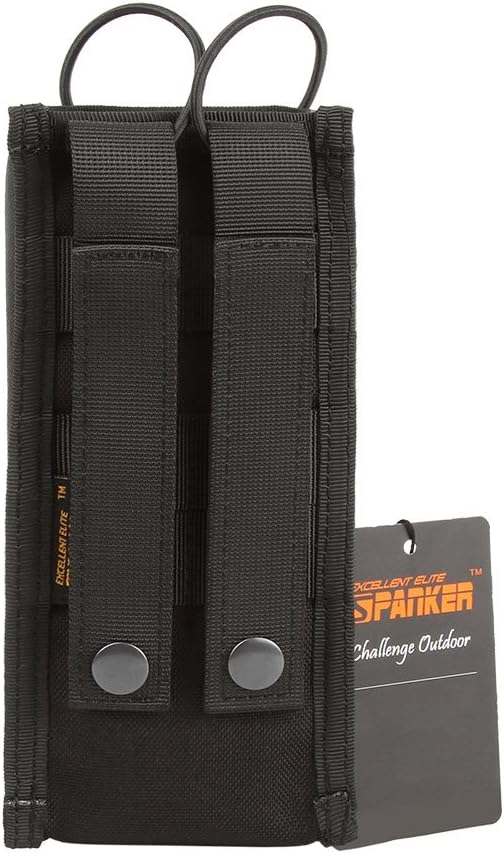 EXCELLENT ELITE SPANKER Tactical Universal Radio Holster Pouch Holder Case Bag Molle Adjustable Military Walkie Talkie Holder