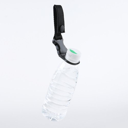 Bottle Hanging Buckle Clip Outdoor EDC Tactical Nylon Webbing Strap Holder Quickdraw Carabiner Carrier Belt for Hiking, Pack of 3