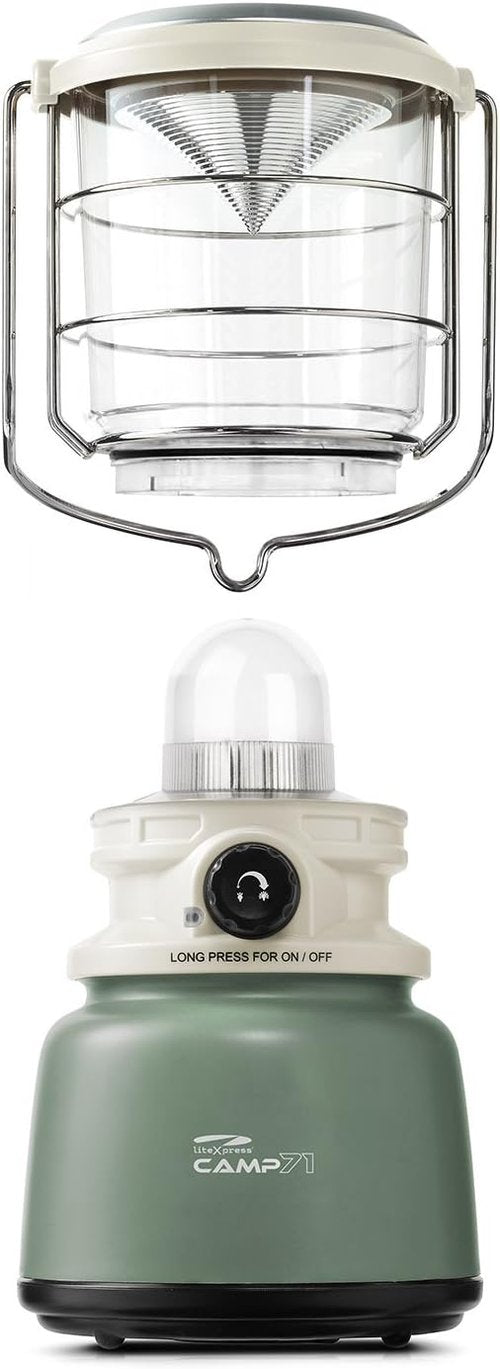1000 Lumen LiteXpress LXL907078B Camp Lantern - Bright, Portable Outdoor Lighting