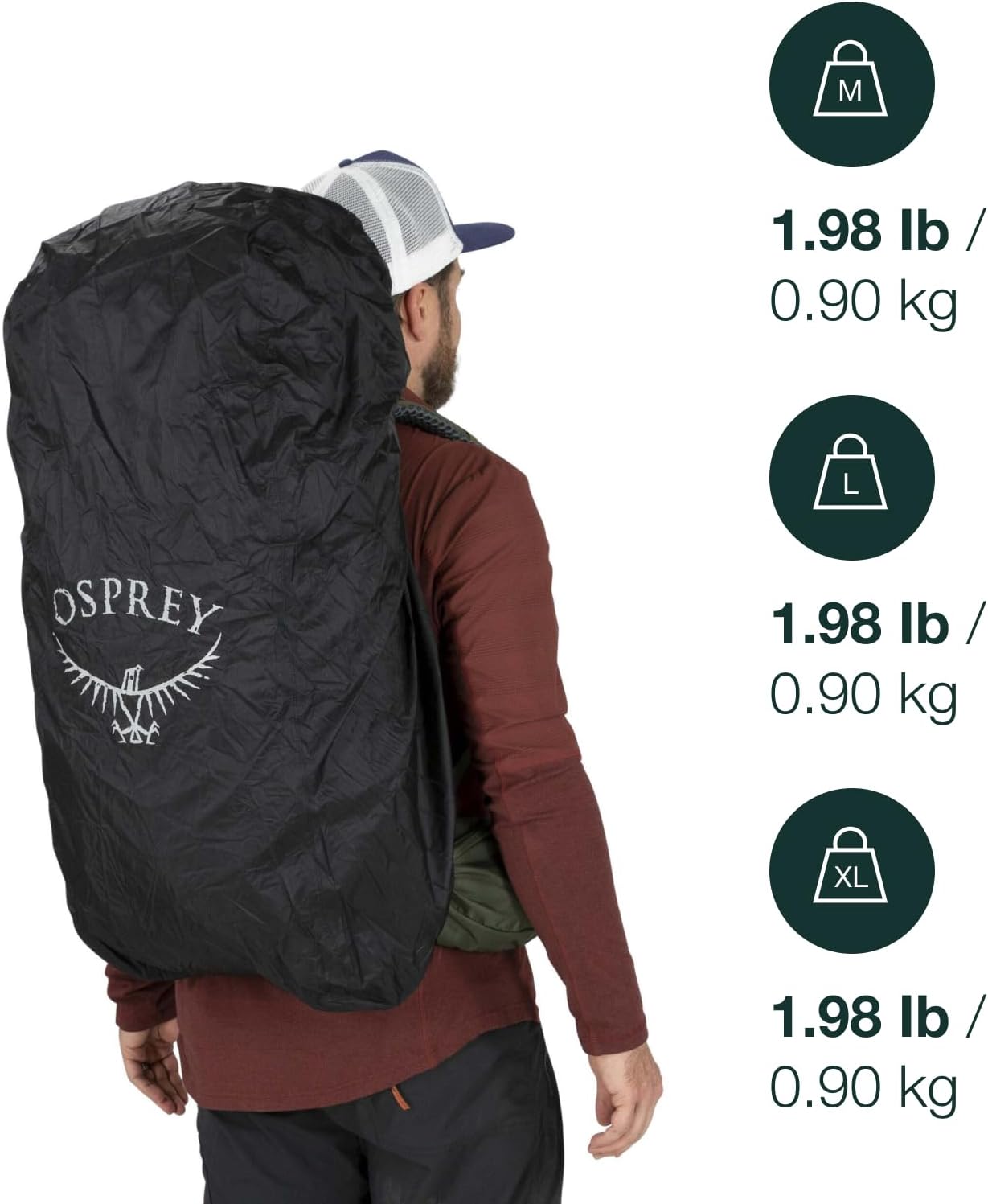 Ultralight Osprey Rain Cover for Backpacks - Waterproof Protection & Compact Design