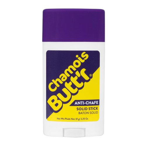 Chamois Butt'r Anti-Chafing Stick - 2.5 oz Clear Formula for Comfort & Protection