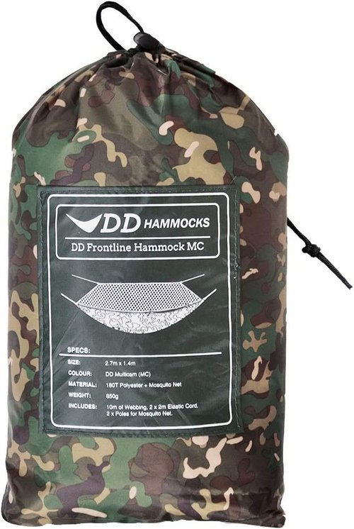 Lightweight Camo Hammock with Mosquito Net - Portable Stealth Sleep System for Backpacking