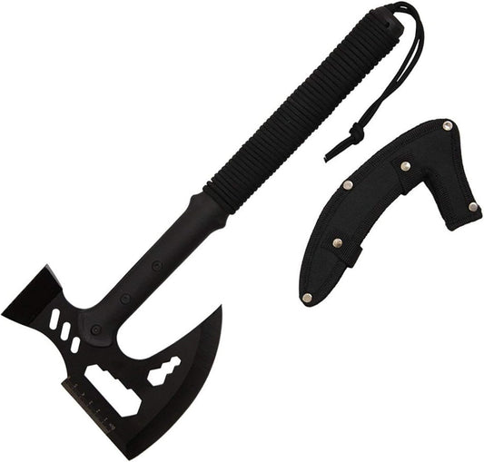 Wartech XBK04 Buckshot Tactical Multi Tool Hammer Axe with Paracord Handle, 17", Black